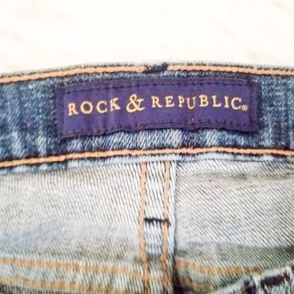 Rock & Republic Kasandra jean with raw hem - Picture 7 of 8